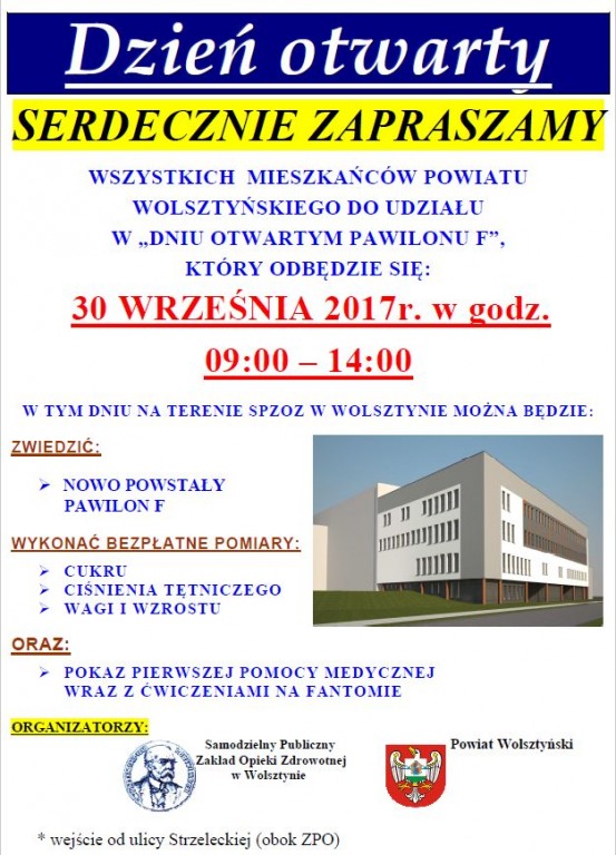 Dzie otwarty Pawilonu F